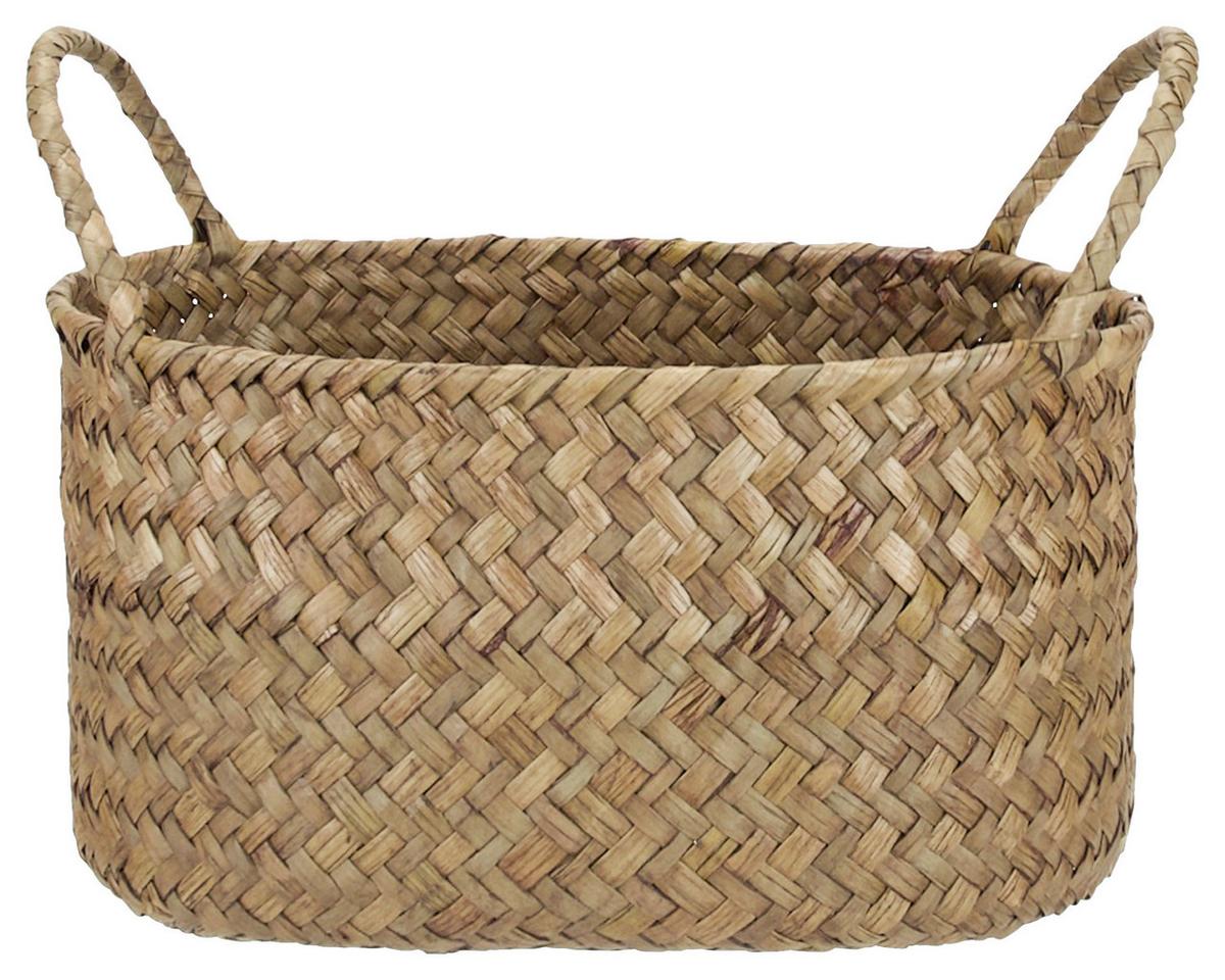 koš MASON - přírodní barvy, Moderní, kov/přírodní materiály (19/13,5/14cm) - Modern Living