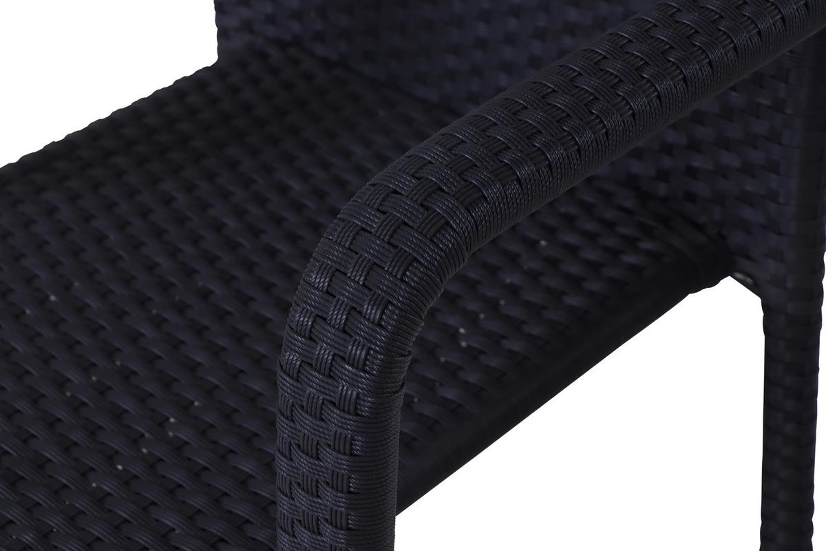 Stapelsessel F75846 - Schwarz, MODERN, Kunststoff/Metall (56/83/60cm) - Siena Garden