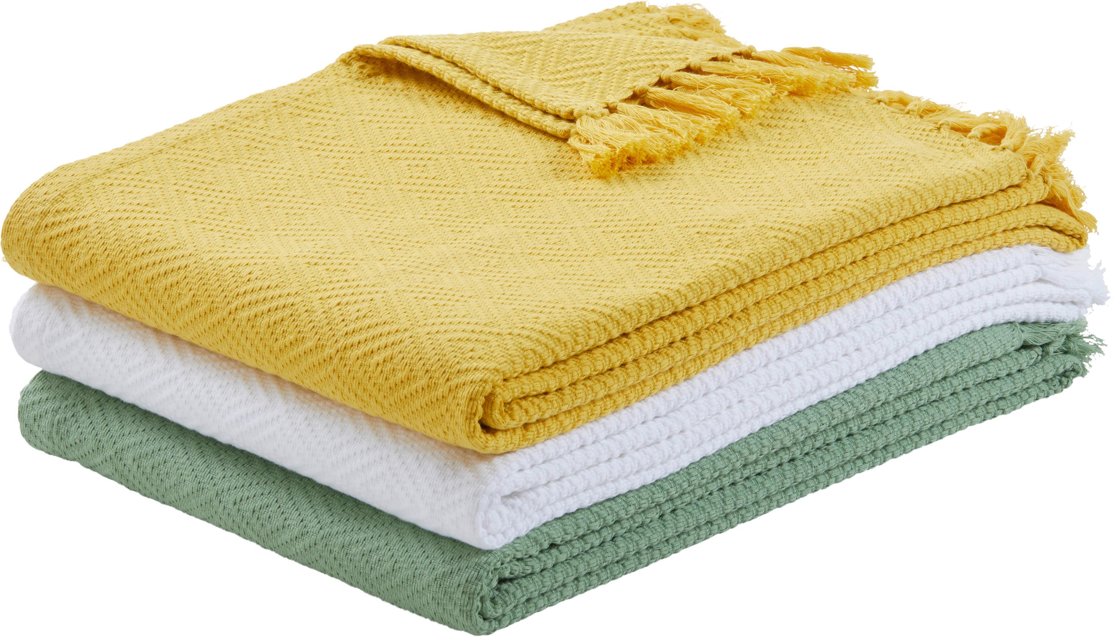 Denná Prikrývka Frieda, 130/180cm, Zelená - zelená, Štýlový, textil (130/180cm) - Modern Living