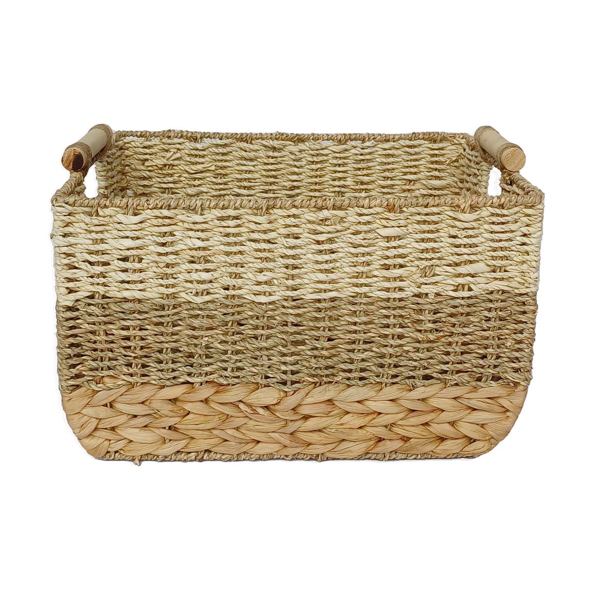 Aufbewahrungsbox Lilly - Naturfarben, KONVENTIONELL, Naturmaterialien/Holz (40/30/27.5cm) - Ondega