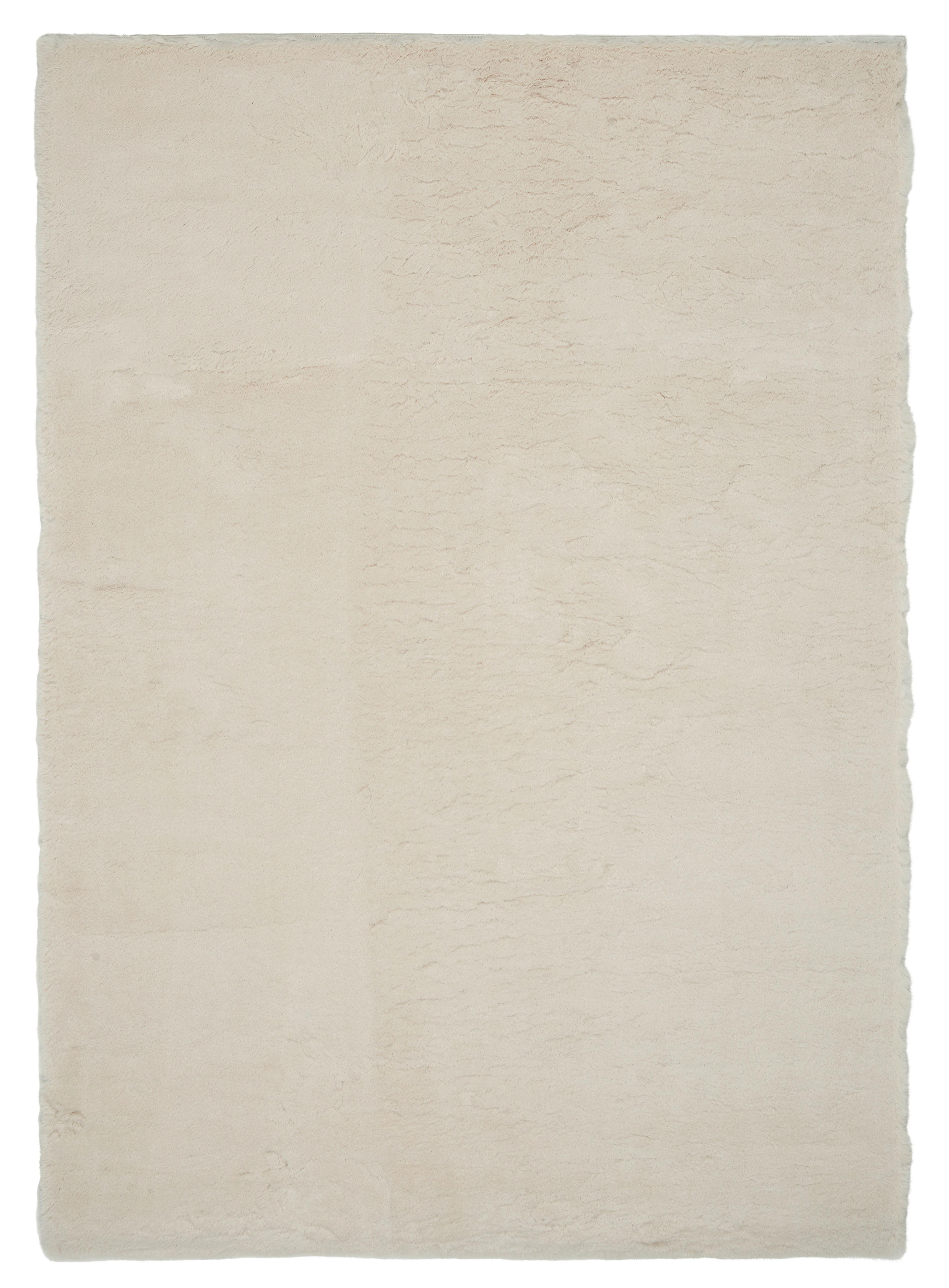 TKANÝ KOBEREC Fuzzy 1, 80/150cm, krémová - krémová, Moderní, textil (80/150cm) - Mömax