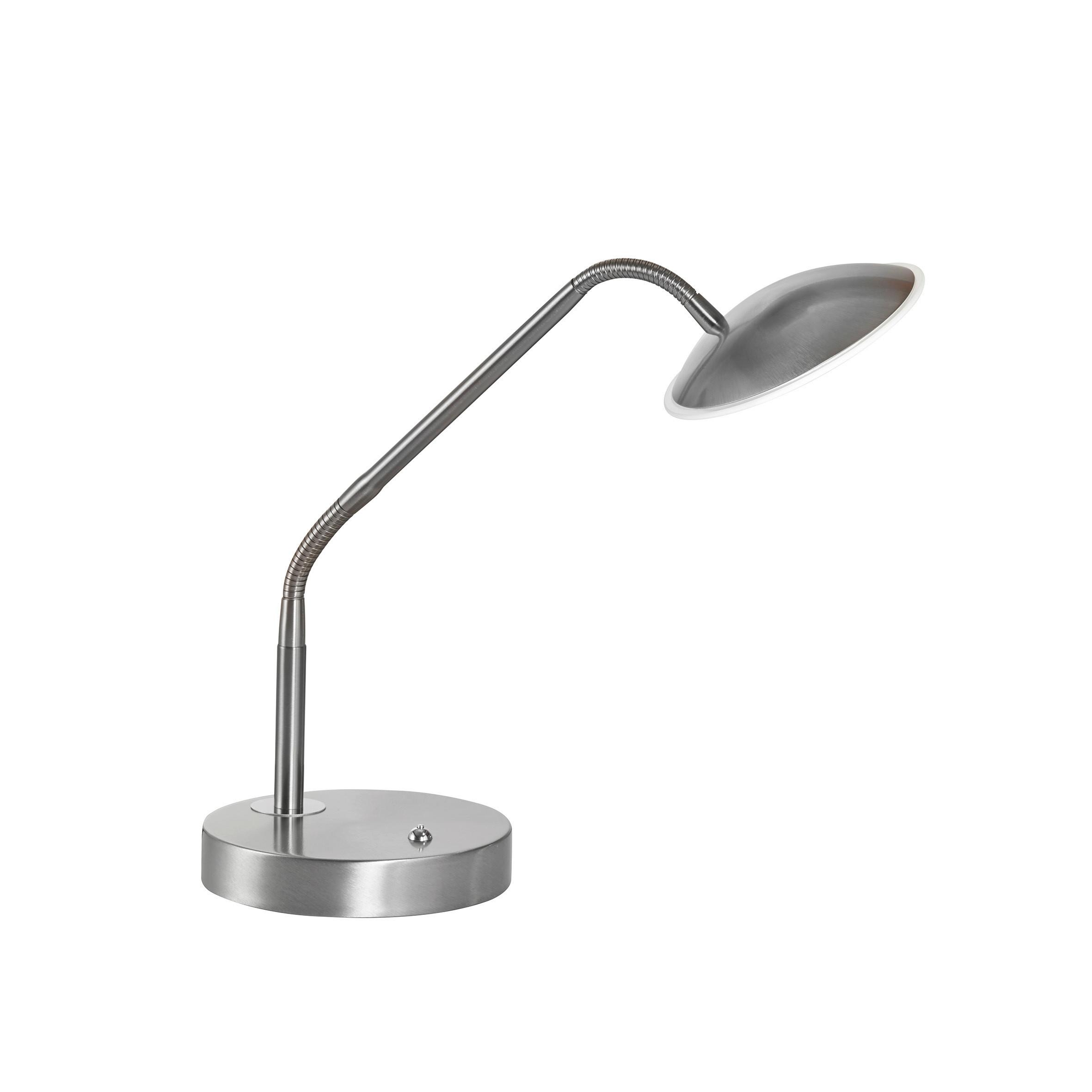 LED-Tischleuchte 50700 Tallri - Nickelfarben, KONVENTIONELL, Metall (16/60cm) - Fischer & Honsel