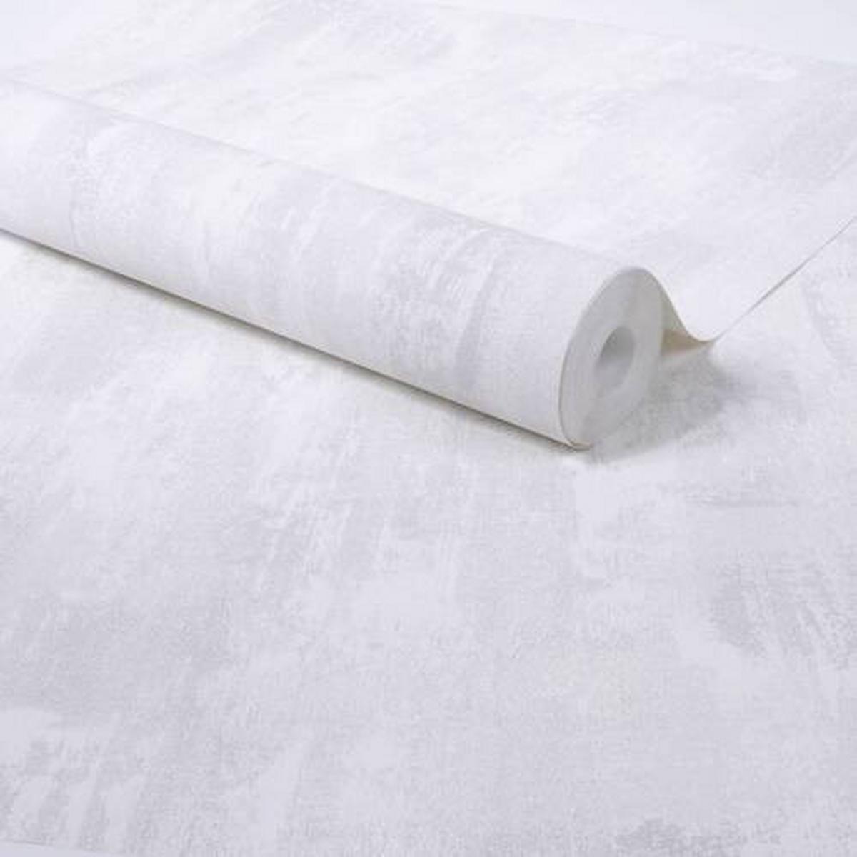 Vliestapete Struktur Weiß B: 52 Cm - Weiß, Basics, Papier/Kunststoff (52/1000cm)