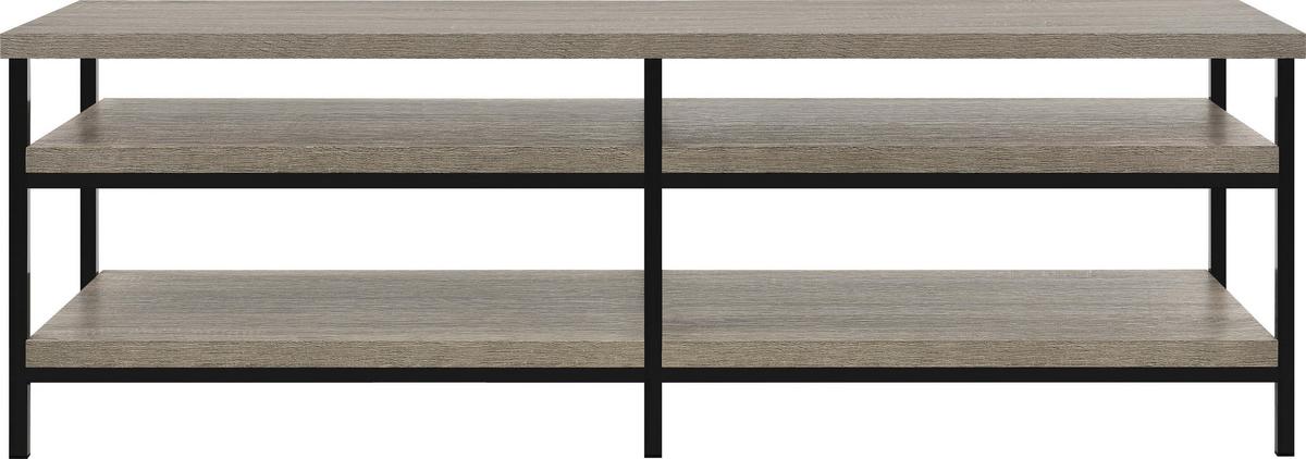 Lowboard Elmwood Eichefarben Dekor  B: 153 cm - Eichefarben/Schwarz, Design, Holzwerkstoff (153/50/45cm) - MID.YOU