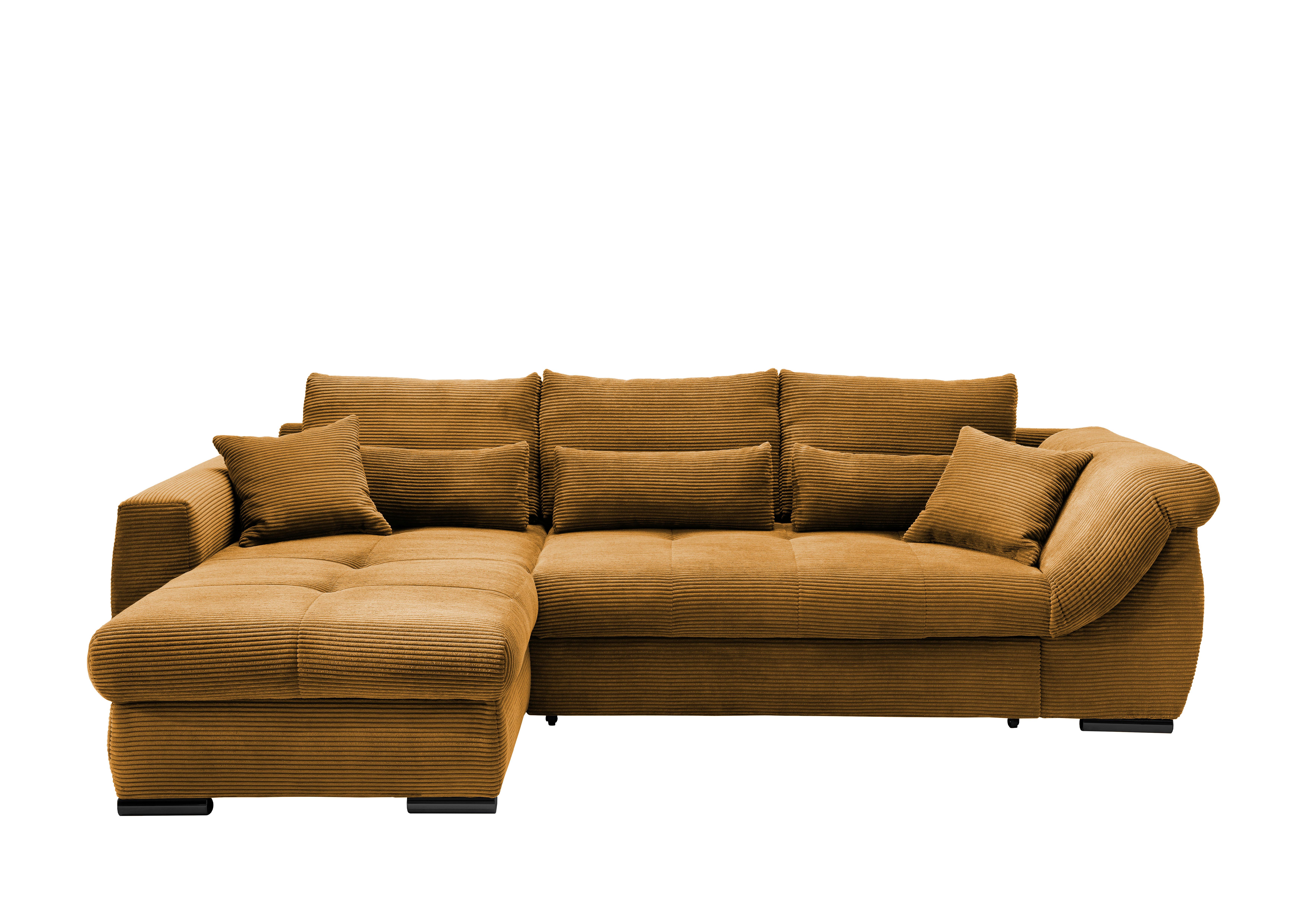 Ecksofa Federico Goldfarben S: 188/302 cm