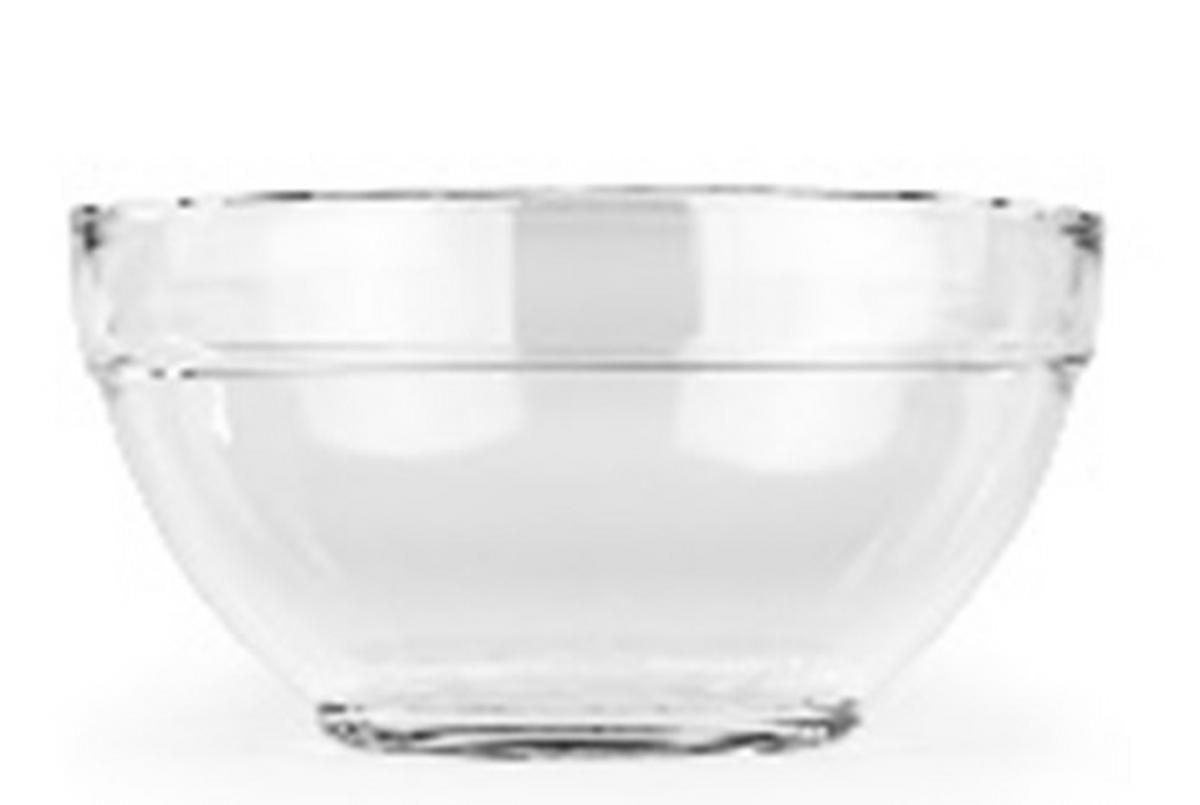 Glasschüssel Klar Jennifer DxH: ca. 14,3x6,8 cm - Klar, MODERN, Glas (14,3/6,8cm) - Luca Bessoni