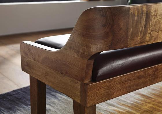 Sitzbank aus Mangoholz