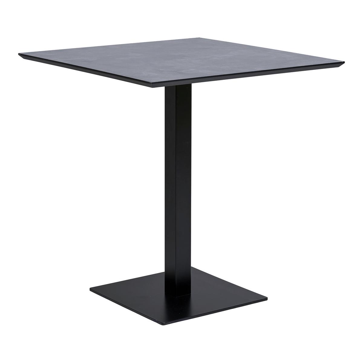 Bistrotisch Fano Grau Schwarz B: 70 Cm - Schwarz/Grau, MODERN, Holzwerkstoff/Metall (70/75/70cm) - MID.YOU