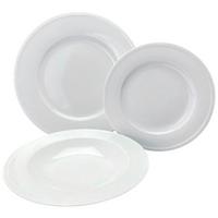 Jedálenský servis ARLONA, 18-dielny - biela, Konventionell, keramika - Mäser