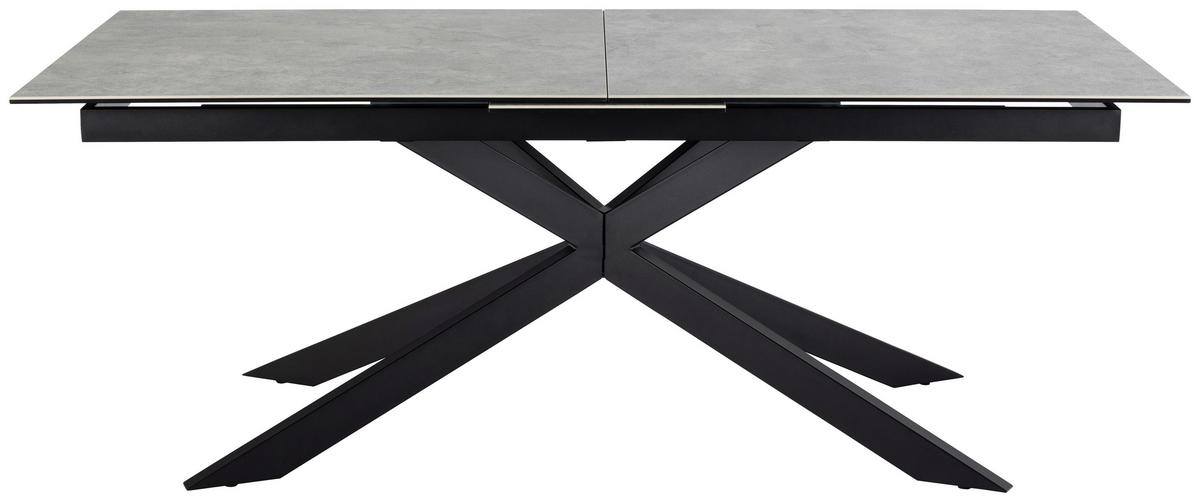 Esstisch Irwine H000023567 - Schwarz/Grau, Design, Glas/Keramik (240/100/76cm) - MID.YOU