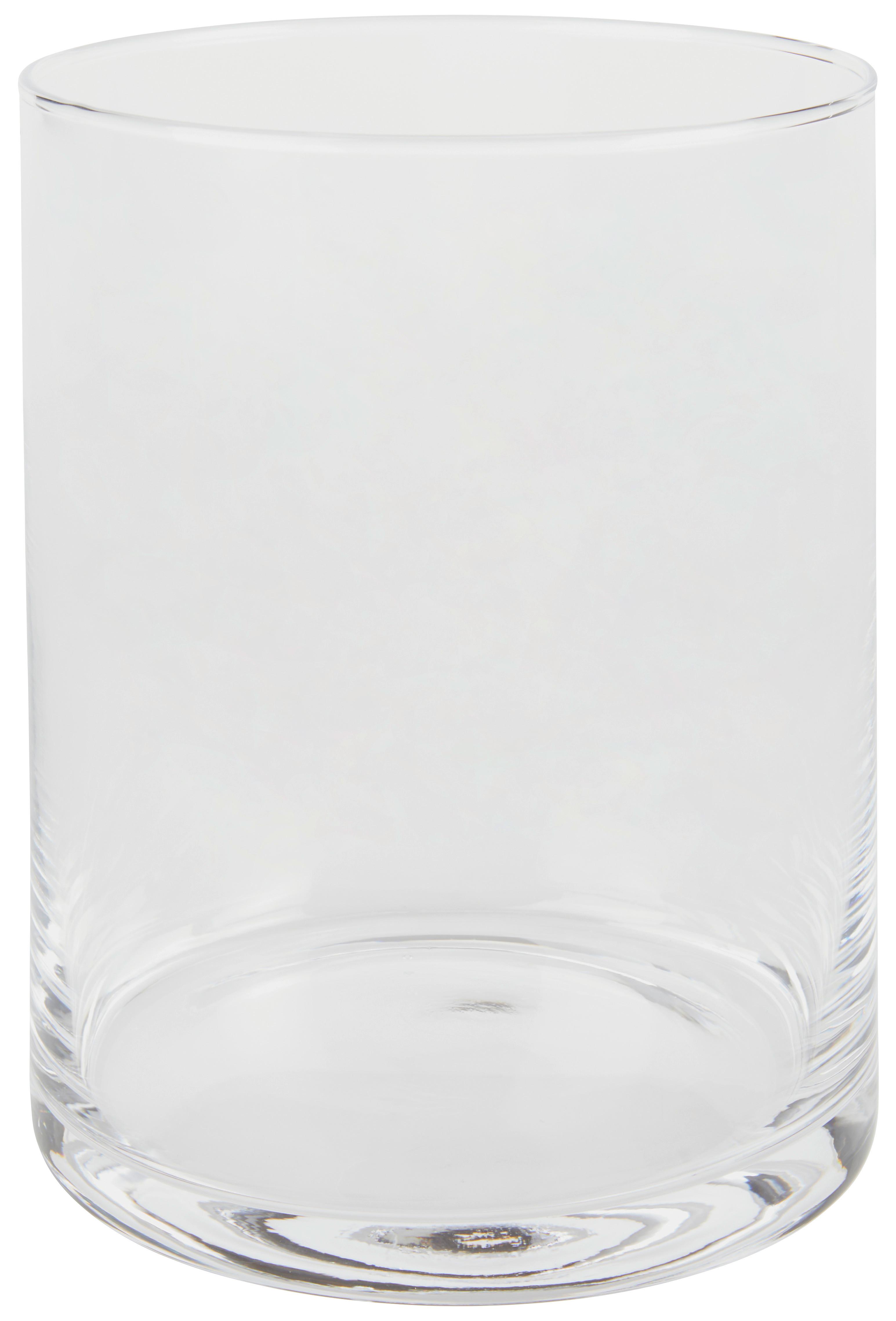 Vase Rebeka Gerade Kalk-Soda-Glas H: 20 cm - Klar, Basics, Glas (15/20cm) - Ondega