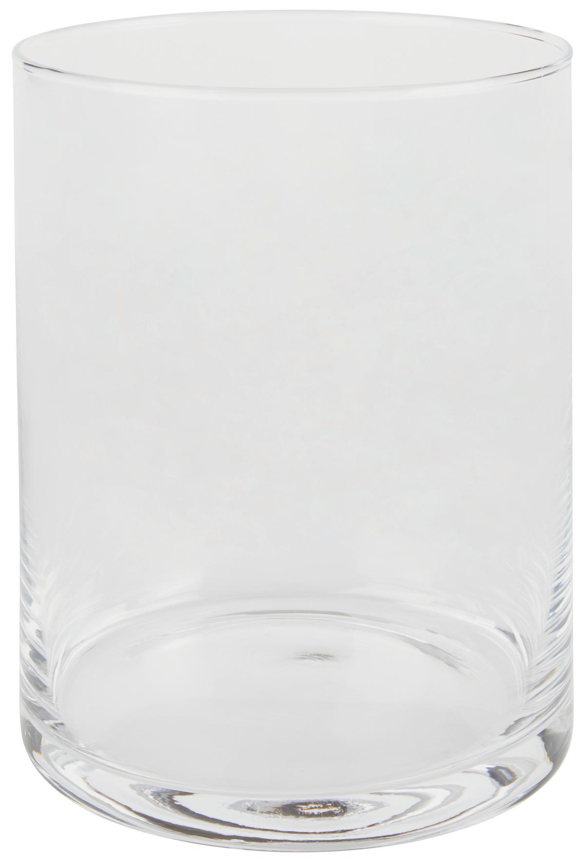 Vase Rebeka Gerade Kalk-Soda-Glas H: 20 cm - Klar, Basics, Glas (15/20cm) - Ondega