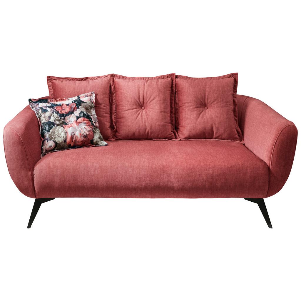 2,5-Sitzer-Sofa Baggio mit Kissen Koralle