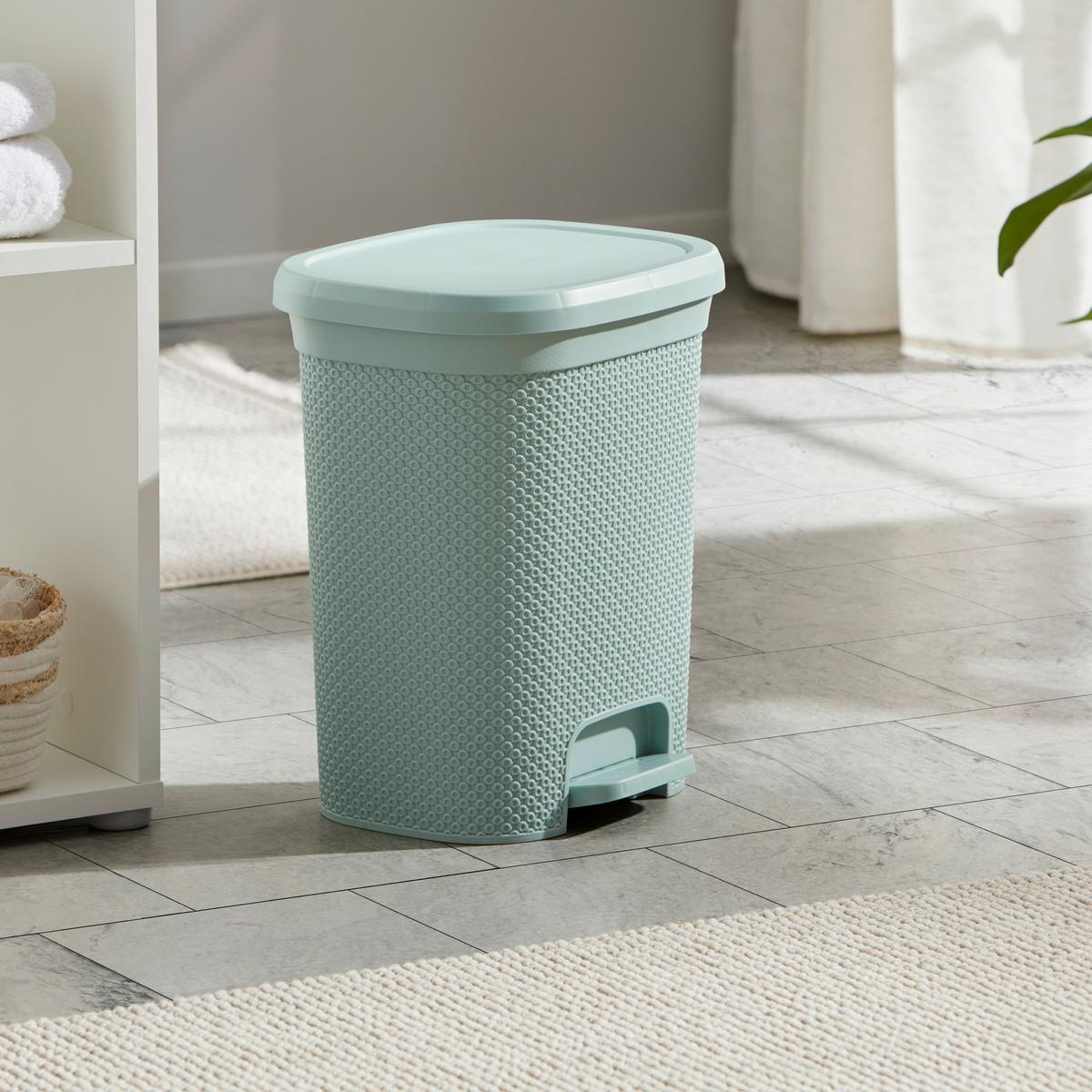 Szemetesvödör Luca Kb. 15l - fekete/sötétzöld, Konventionell, műanyag (25,8/31,3/37,3cm) - Luca Bessoni