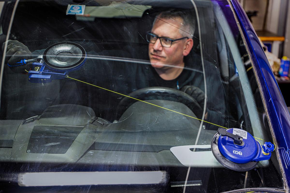 Ausglas-Werkzeug-Satz 69506 - Blau/Schwarz, Basics (46,3/36,5/11cm)