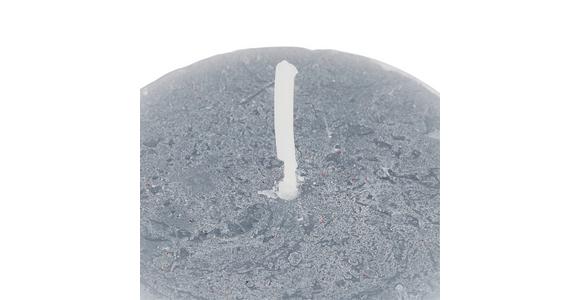 Stumpenkerze Saphira Dunkelgrau DxH: 6,8x9 cm - Dunkelgrau, Basics (6,8/9cm) - Ondega