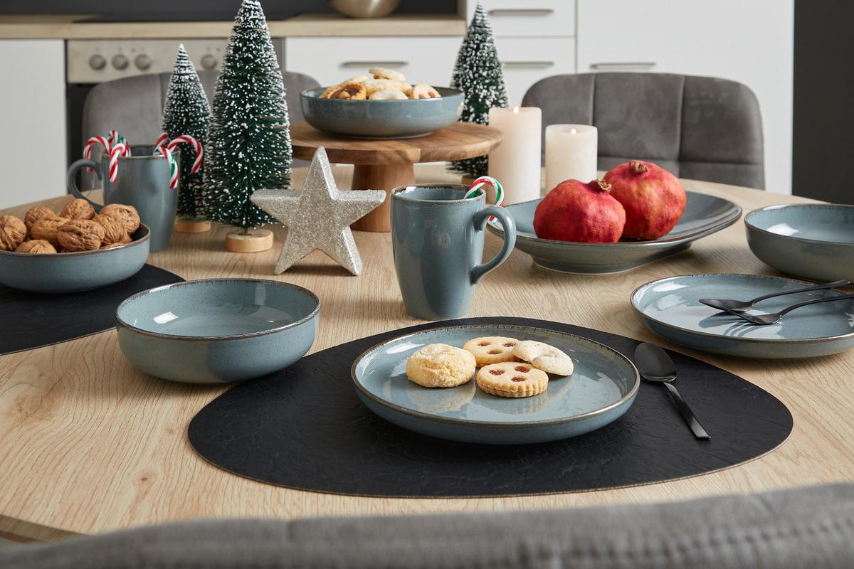 Dekostern Star, B/H: ca. 13/13cm - Grau, MODERN, Keramik (13/13/4cm)