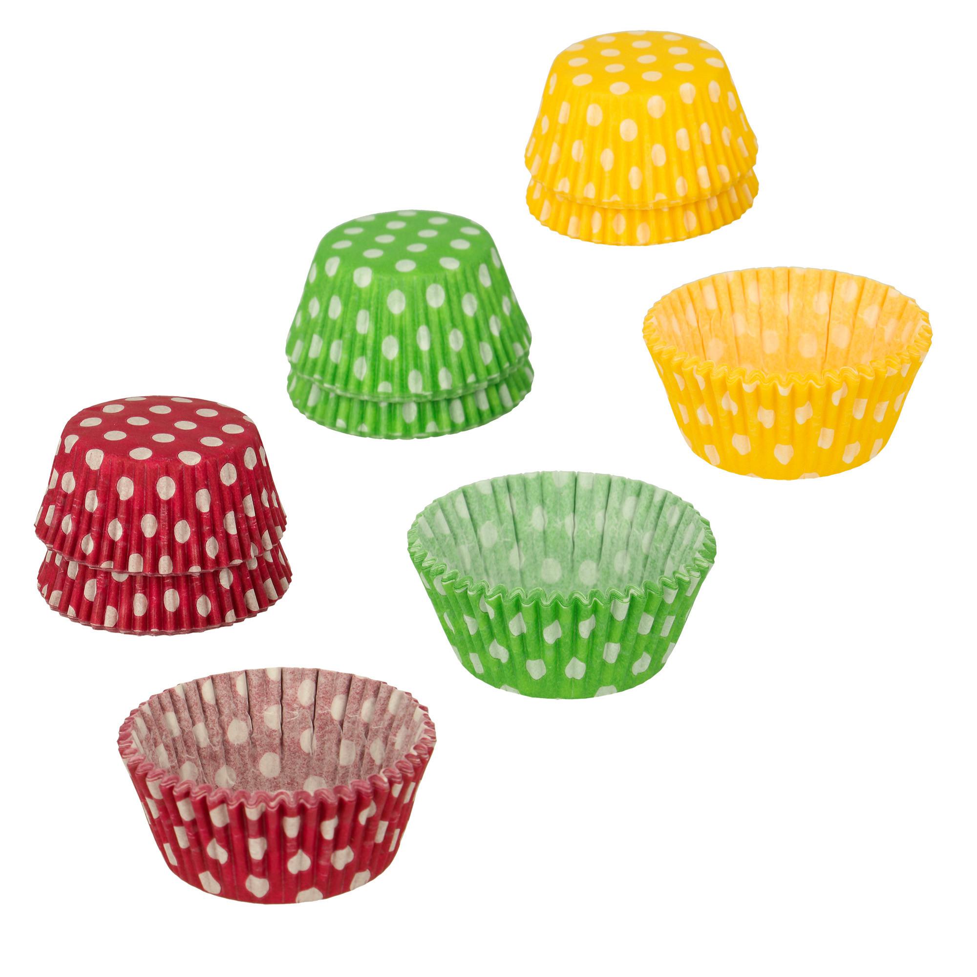 Muffinfom Maggie D/H: 6,5/2,5 cm für 60 Muffins - Gelb/Rot, Basics, Papier (6,5/2,5cm) - Metaltex