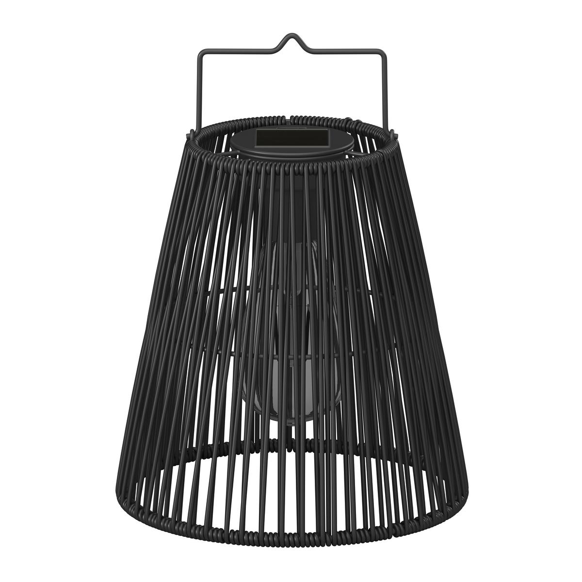 SOLÁRNE SVIETIDLO GLOW - čierna, Modern, kov/plast (20,5/26/20,5cm) - Bessagi Garden