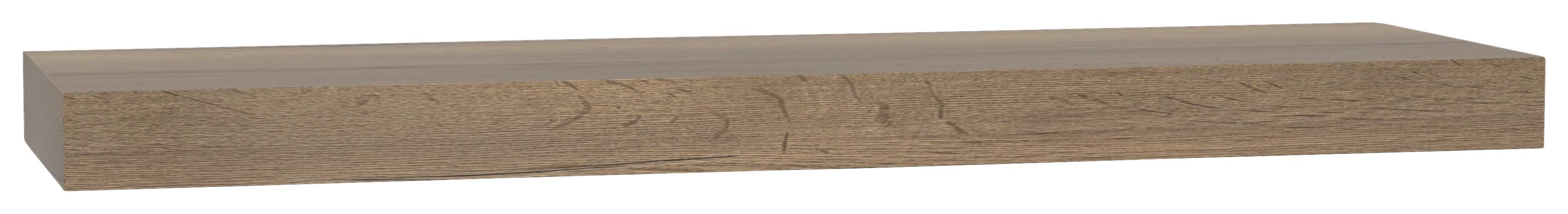 Wandkonsole Las Vegas Eiche Dunkel Dekor B: 160 cm - Eiche dunkel, MODERN, Holzwerkstoff (160/10/48cm) - Vertico