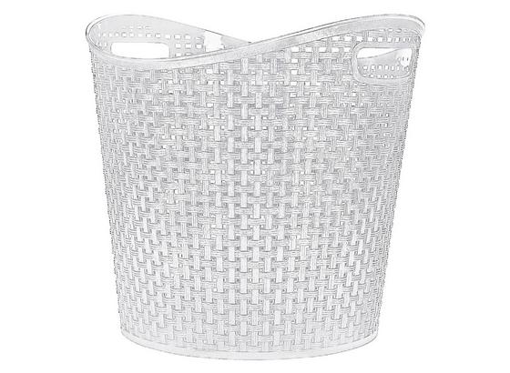 Universalkorb Rattan 27 Liter - Weiß, KONVENTIONELL, Kunststoff (38,5/37cm) - Plast 1 Universalkorb Rattan 27 Liter - Weiß, KONVENTIONELL, Kunststoff (38,5/37cm) - Plast 1