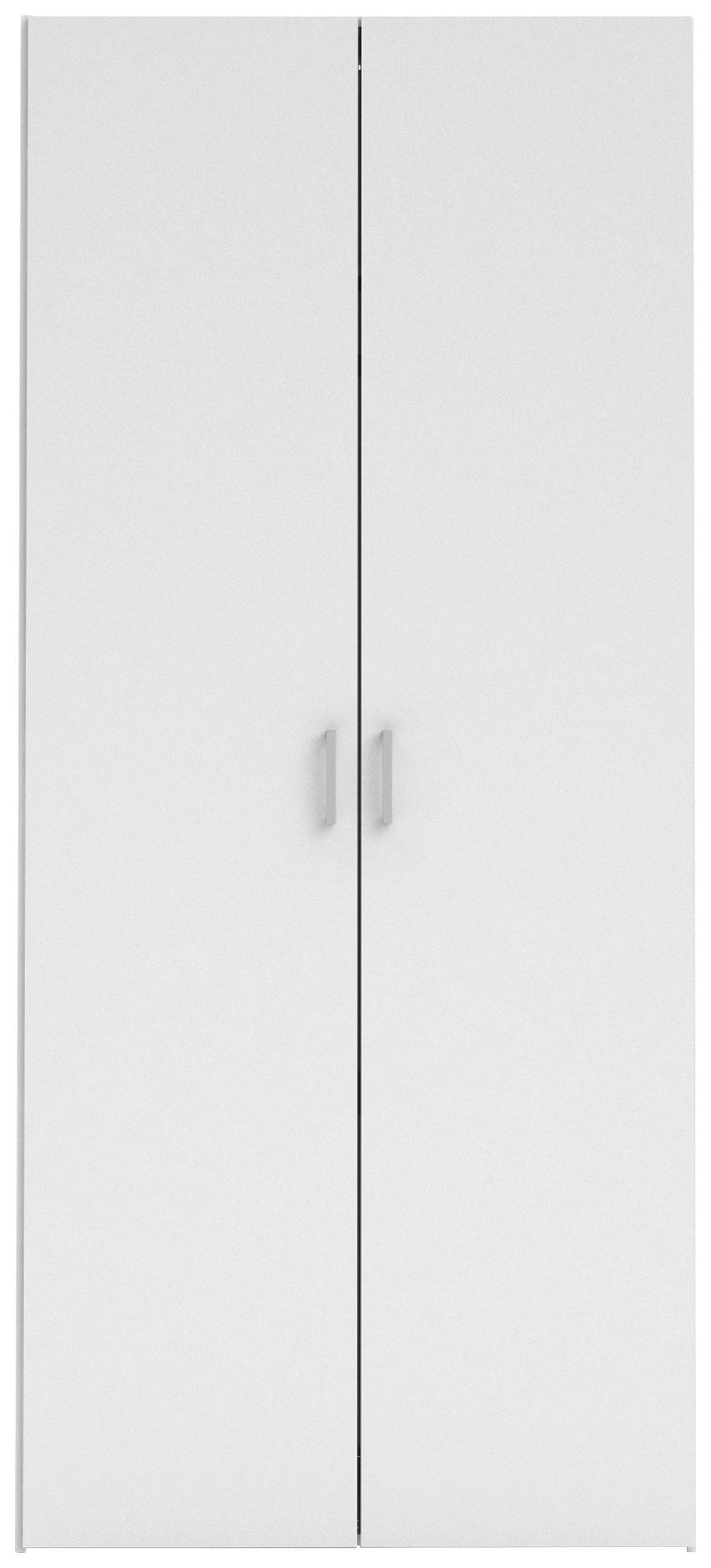 Kleiderschrank Space, Weiß, B: 77,6 Cm - Weiß, Basics, Holzwerkstoff (77,6/175,4/49,5cm) - MID.YOU