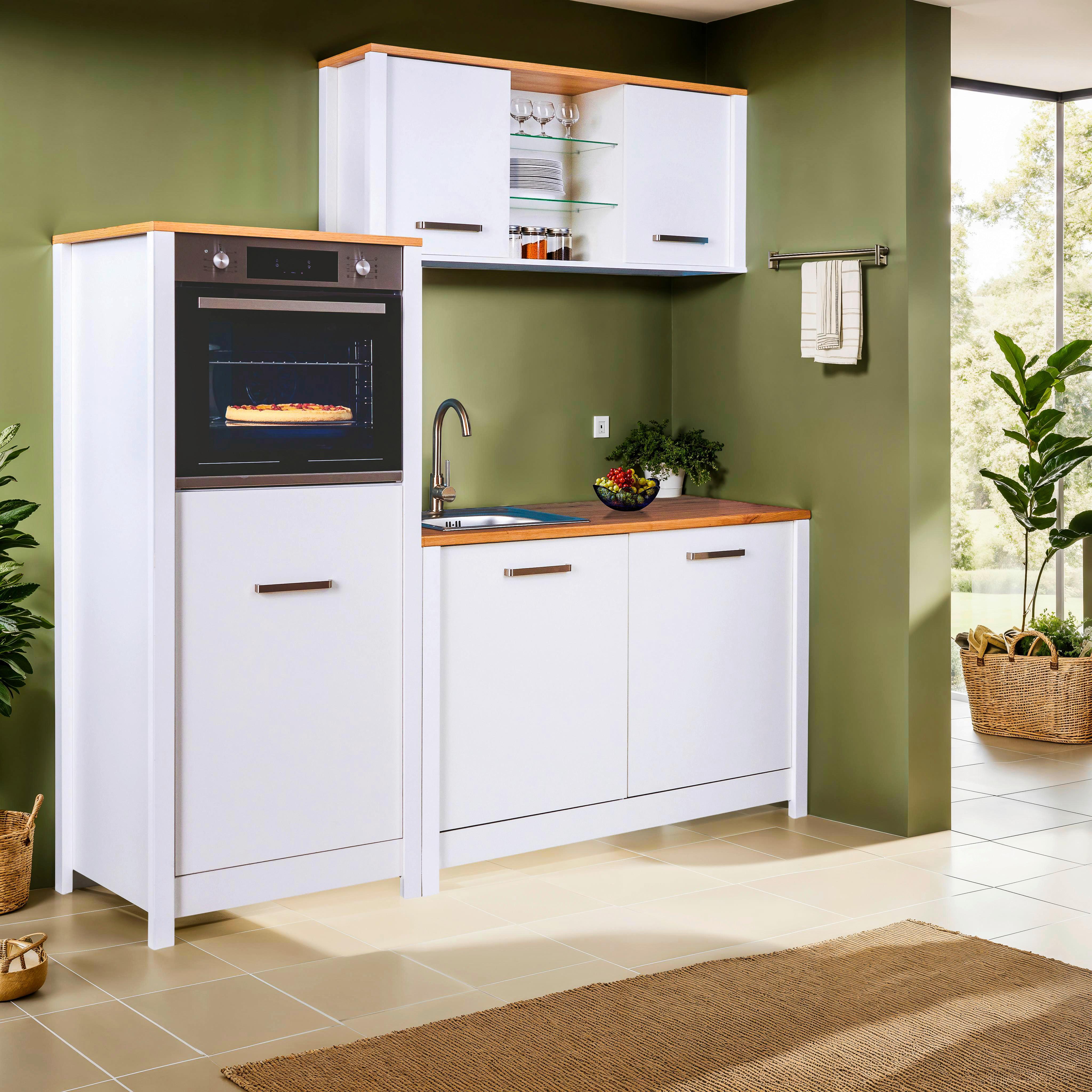 Závěsná skříňka SAN SAN - bílá/barvy stříbra, Romantický / Rustikální, kov/kompozitní dřevo (130,3/57,5/33cm) - Mömax