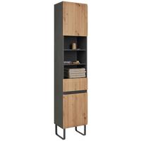 VYSOKÁ SKŘÍŇ LYNN -EXKLUSIV- - Moderní, kompozitní dřevo (40/176/31cm) - Premium Living