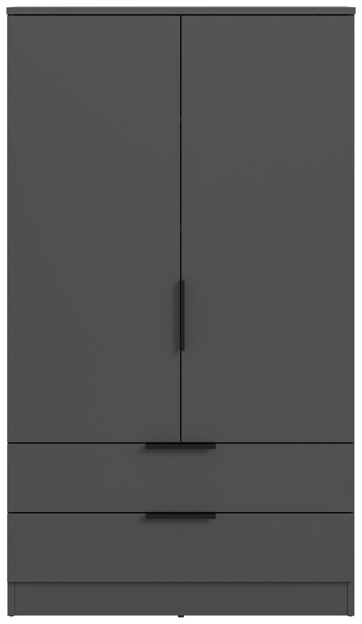 DREHTÜRENSCHRANK Kopenhagen Anthrazit B: 80cm - Anthrazit, MODERN, Holzwerkstoff (80/140/37cm) - Livetastic