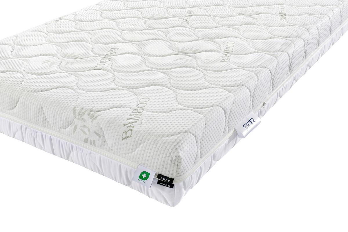 Matrace Bamboo DUO XL 80/200cm, H3/H4 - bílá, textil (80/200cm) - Primatex