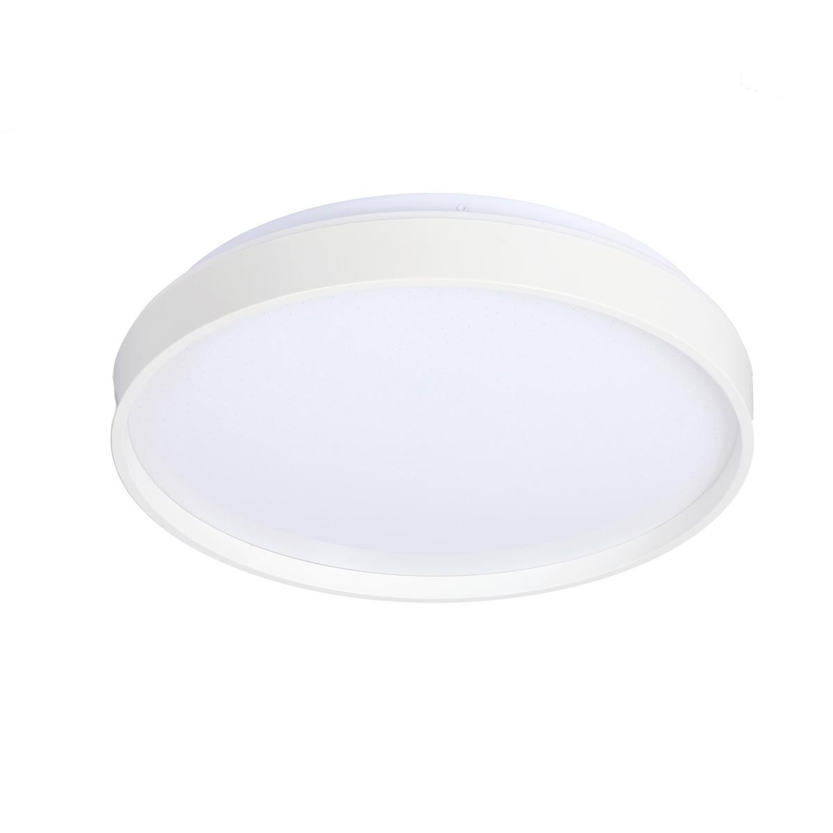 Led-deckenleuchte 13-11282 Texas - Weiß, KONVENTIONELL, Kunststoff/Metall (29/29/6cm)