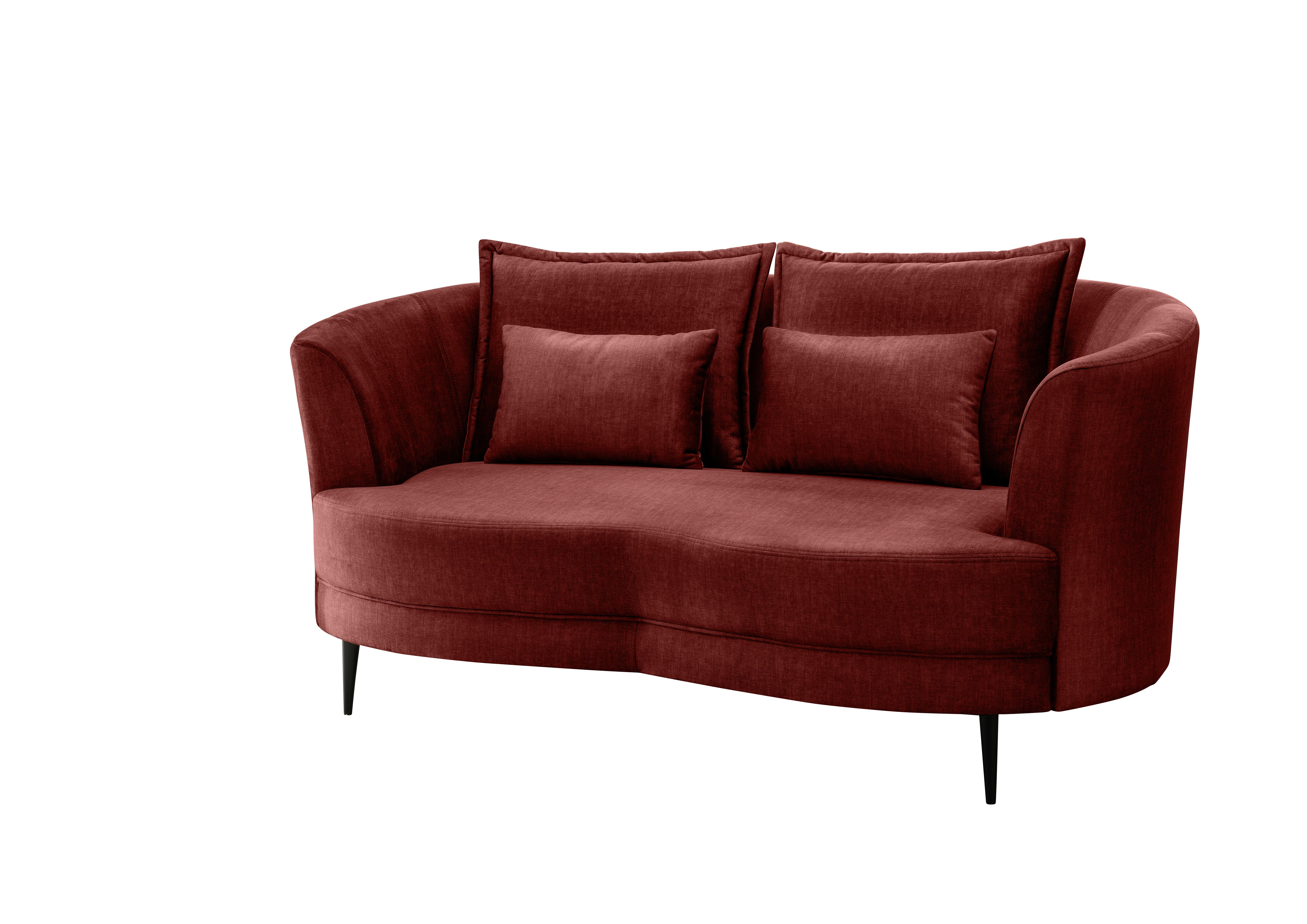 2-Sitzer-Sofa Koralle Velours, Rücken Echt B: 179 cm
