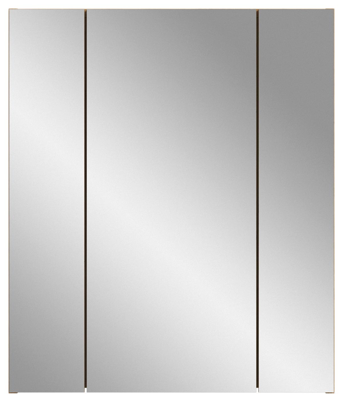 Spiegelschrank Ice Eiche Artisan Dekor B: 60cm - Eiche Artisan, Basics, Glas/Holzwerkstoff (60/70/18cm) - MID.YOU