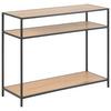 Konsolentisch Seaford Eiche Dekor/metall B: 100 Cm - Eichefarben/Schwarz, Trend, Holzwerkstoff/Metall (100/35/79cm) - MID.YOU