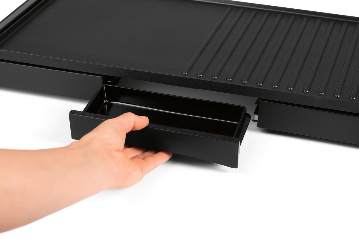 Tischgrill Marcel - Schwarz, Basics, Metall (59,3/26,2/5,9cm)
