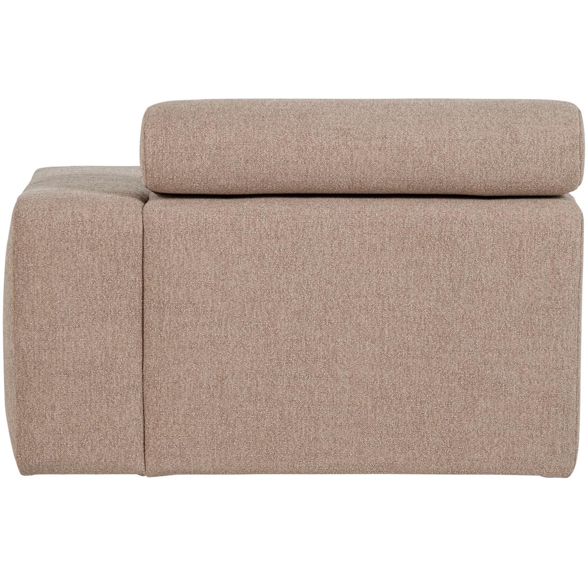 Sofaelement Novi Taupe B: 173cm - Taupe/Schwarz, Design, Textil (173/86/109cm) - Livetastic