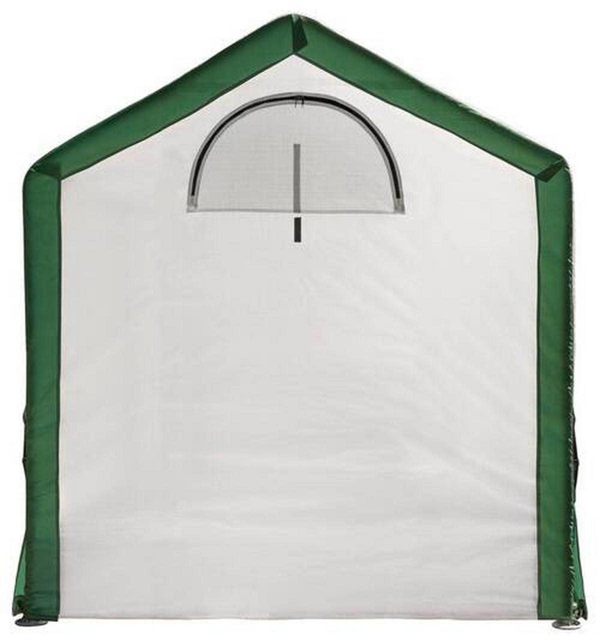 Gewächshaus Foliengewächshaus - Weiß/Grün, Basics, Kunststoff (180/200/240cm)