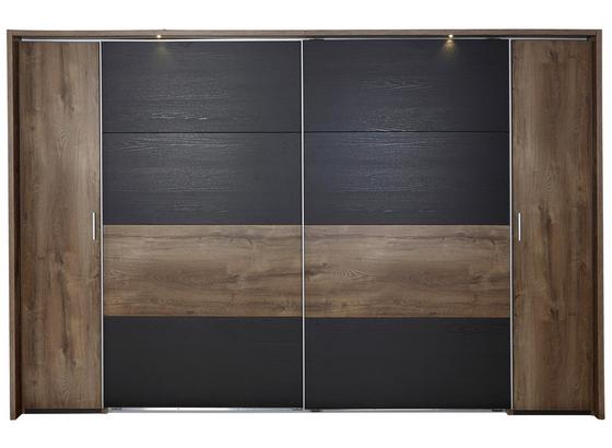 Skříň S Posuvnými Dveřmi Virgo - barvy dubu/černá, Moderní, dřevo/dřevěný materiál (270/210/65cm) Skříň S Posuvnými Dveřmi Virgo - barvy dubu/černá, Moderní, dřevo/dřevěný materiál (270/210/65cm)