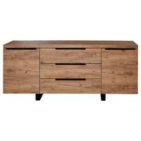 Sideboard 180 Cm Aspen Sb 180 Kernbuche - Eichefarben/Schwarz, KONVENTIONELL, Holzwerkstoff/Metall (180/74/39,5cm) - Livetastic