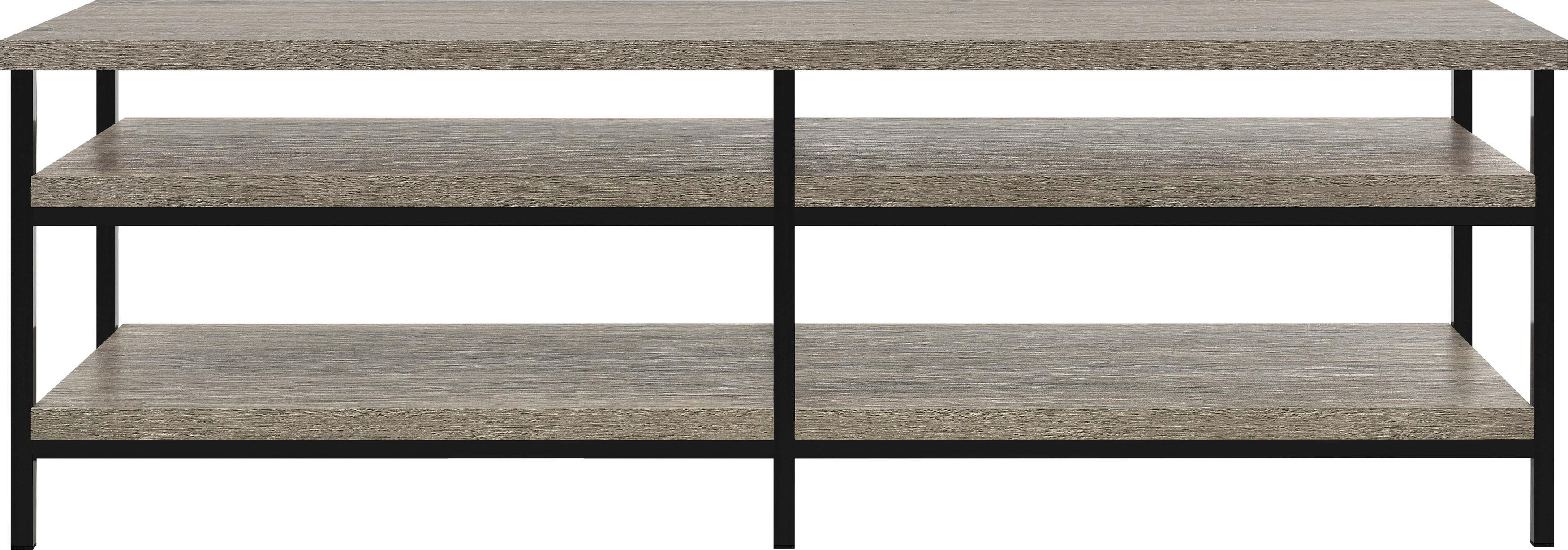 Lowboard Elmwood Eichefarben Dekor  B: 153 cm - Eichefarben/Schwarz, Design, Holzwerkstoff (153/50/45cm) - MID.YOU
