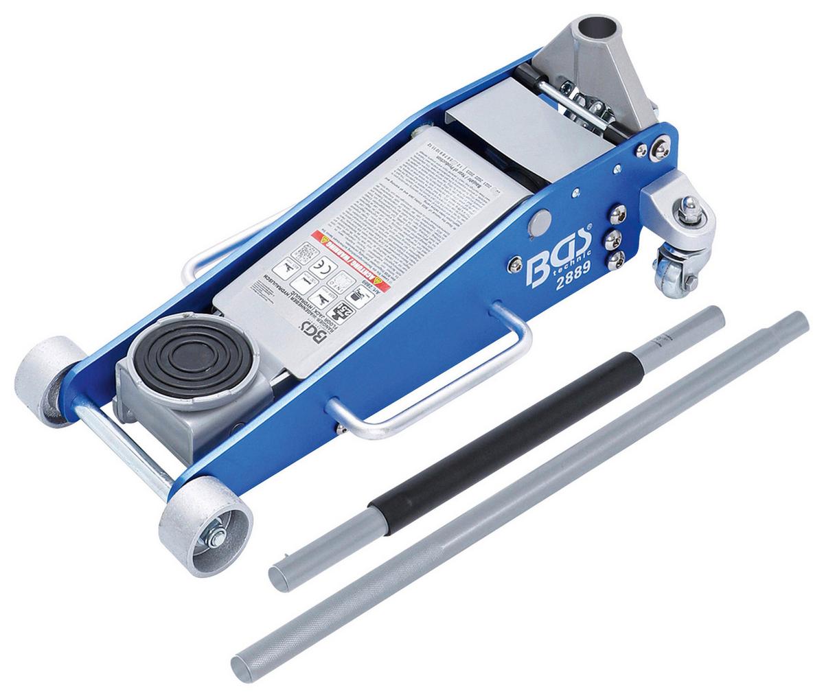 Rangier-Wagenheber Hydraulisch Blau/Silberfarben B: 36,2 cm - Blau/Silberfarben, Basics (74,7/36,2/21,3cm)