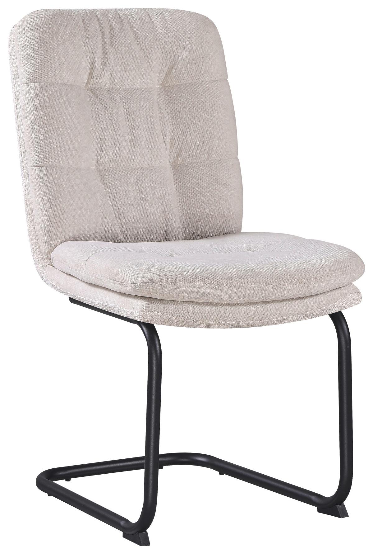 ŽIDLE NOVA - černá/béžová, Moderní, kov/textil (48/91/66cm) - Premium Living