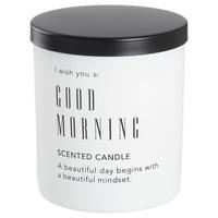 Svíčka ve skle Vivat - bílá/černá, kov/přírodní materiály (7,9/9,7/7,9cm) - Mömax