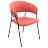 STOLIČKA S PODRÚČKAMI ALICE -TOP- - čierna/terakota, Design, kov/drevo (53/80/59cm) - Mömax