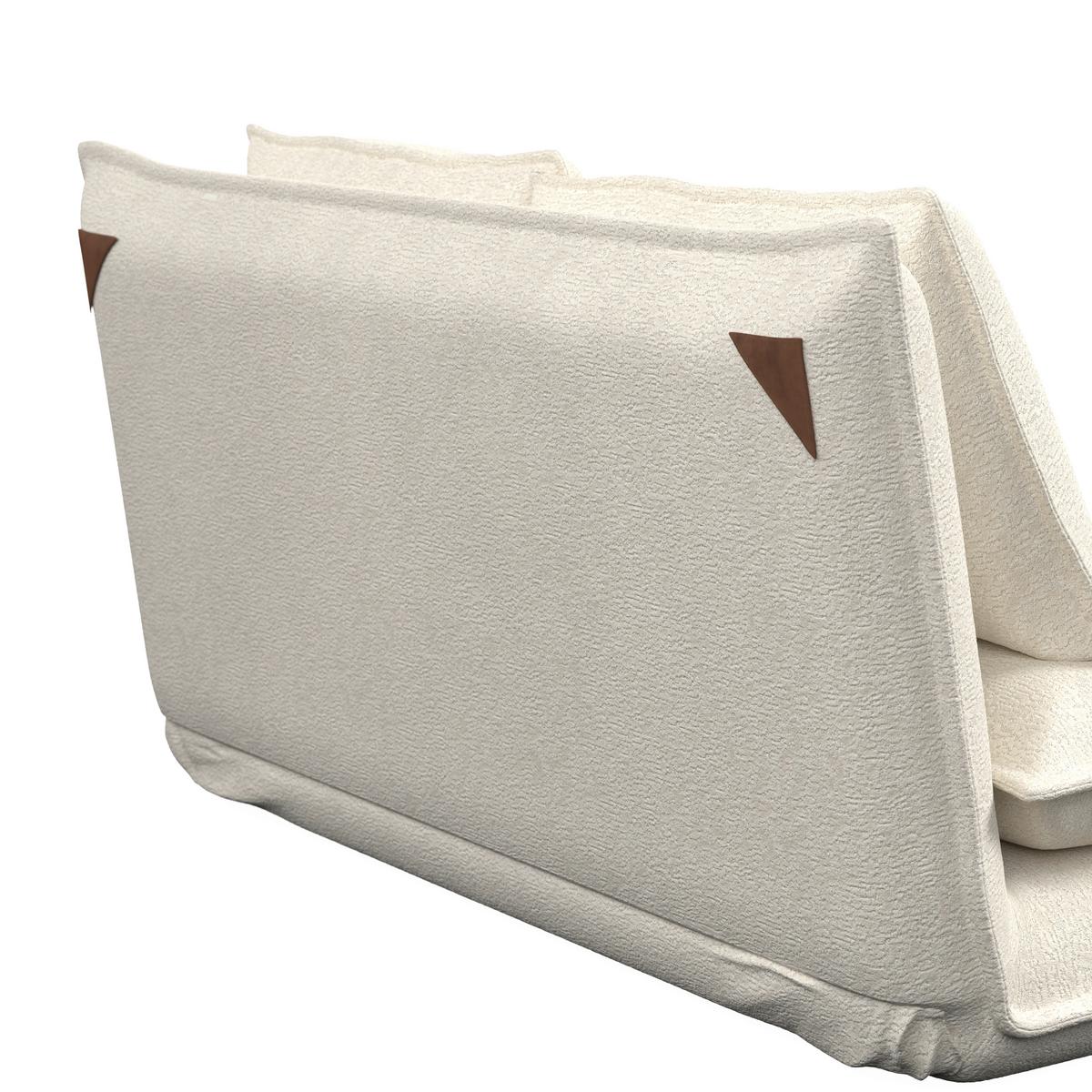 Rozkladacia pohovka MACY, biela, max. 240 kg - biela, Modern, kov/textil (140/35/63cm) - Bessagi Home