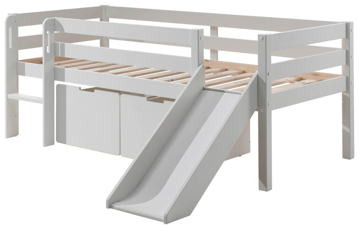 Spielbett Pino Weiß 90x200cm - Weiß, MODERN, Holz/Holzwerkstoff (90/200cm) - Vipack