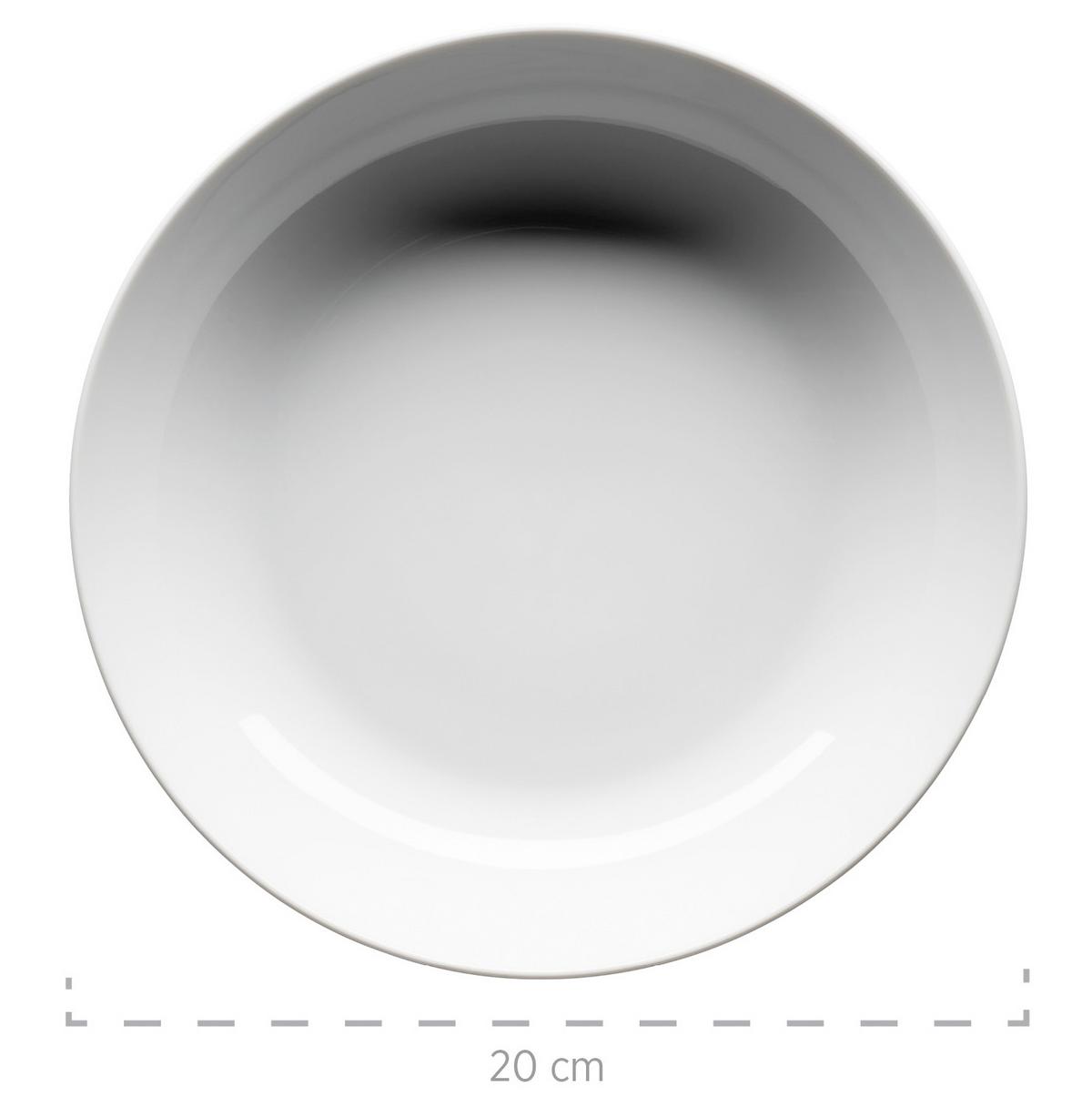 Tafelservice Barca Keramik 6 Personen Geschirr Set - Weiß, Basics, Keramik - Mäser