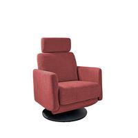 Relaxsessel Centrale T: 87-154 cm, Rot - Rot/Schwarz, MODERN, Textil (77/105/87-154cm) - Livetastic