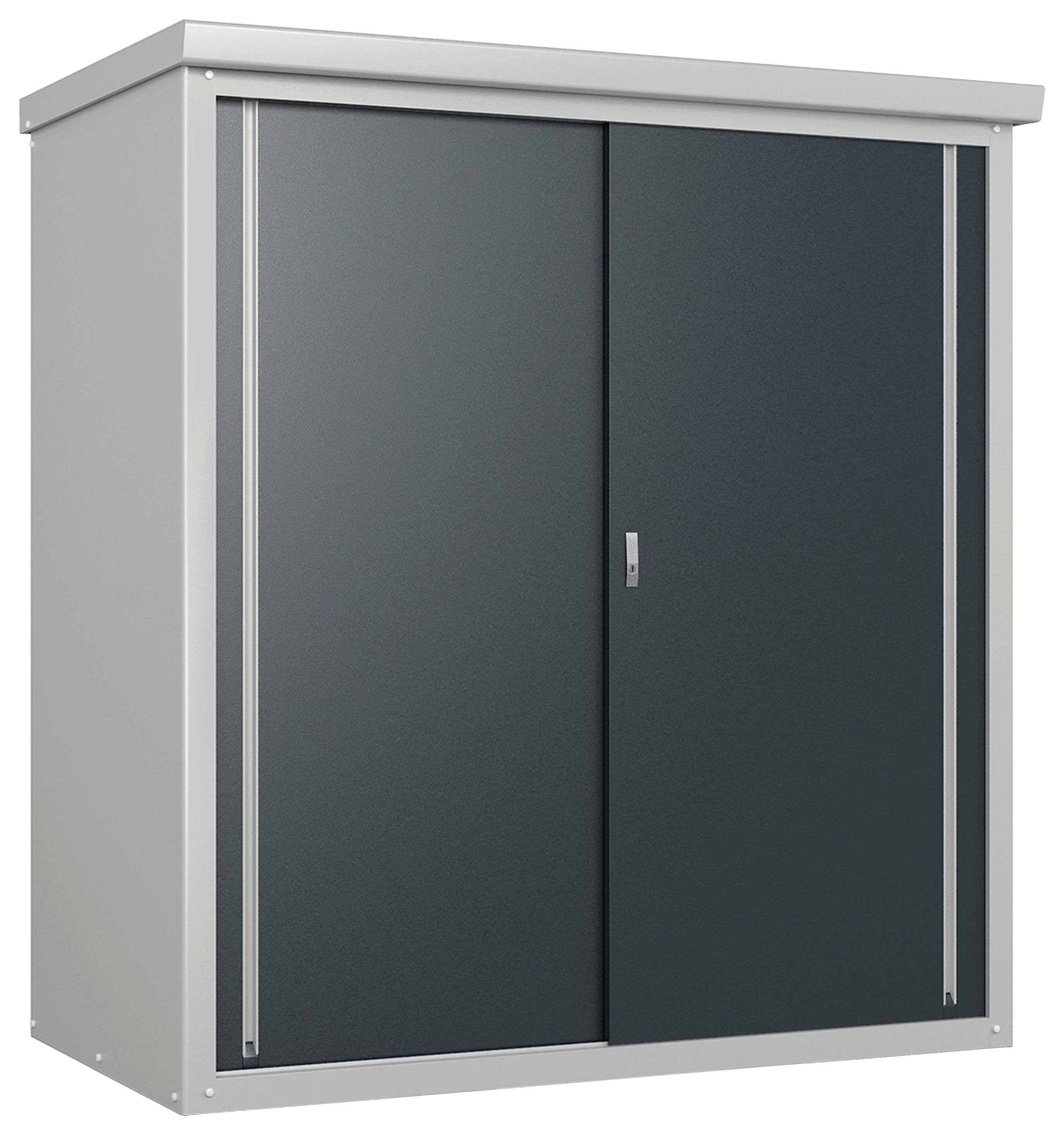 Geräteschrank Stahl Guardian Anthrazit/grau B/h: 90/187cm - Anthrazit/Grau, Basics, Metall (90/187/172cm)