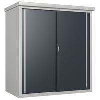 Geräteschrank Stahl Guardian Anthrazit/grau B/h: 90/187cm - Anthrazit/Grau, Basics, Metall (90/187/172cm)